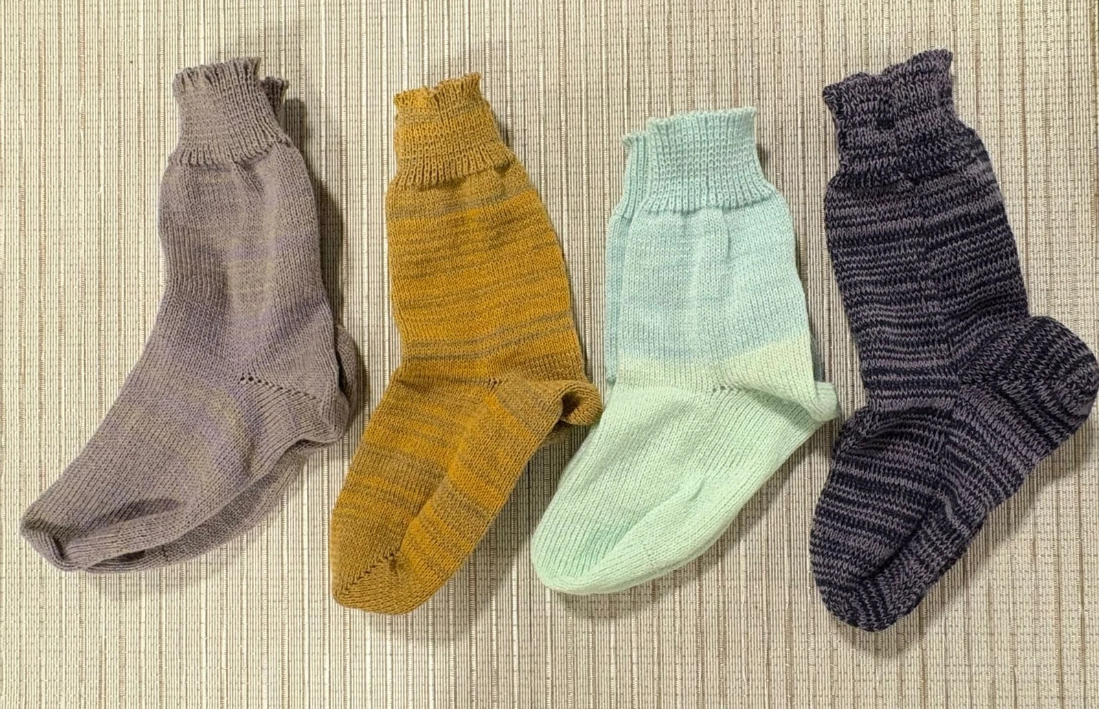 4 Pairs Handmade Wool Socks + 1 Free | Knitted Warm Winter Socks | Unisex
