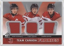 2012 SP Game Used Edition Team Canada Fabrics Jaden Schwartz Casey Cizikas 7k0