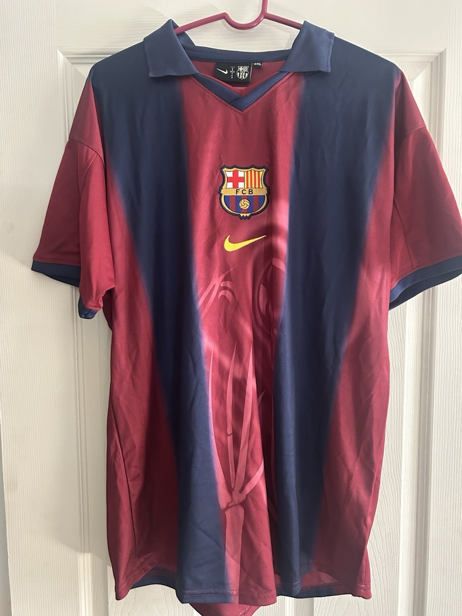Travis Scott Nike FC Barcelona Soccer Jersey Red/Blue | eBay