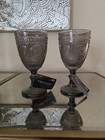 10 Robert Stanley Smoky Gray Glass Goblets  — photo 3