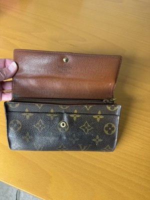 Louis Vuitton Vintage Sarah Long Wallet Monogram Canvas Project Piece With COA