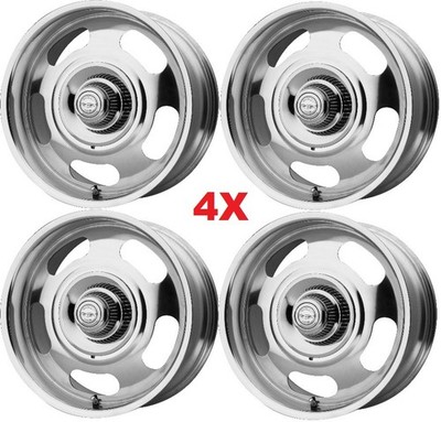 17X9 RALLY WHEELS 6 LUG CHROME CAP 6X139.7 6X5.5 C10 SQUARE BODY 17 ...