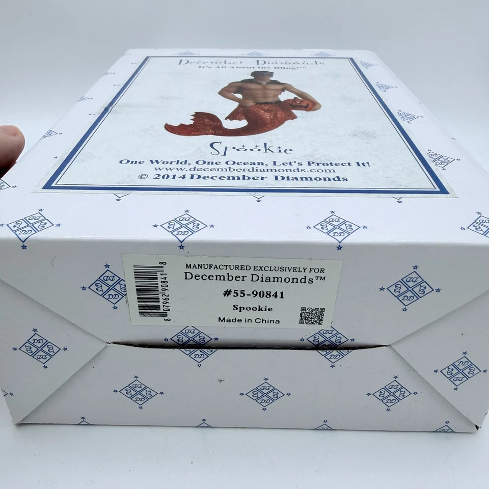 Rare December Diamonds Spookie Merman Ornament 2014 New in Box - Retired - Image 2 of 2