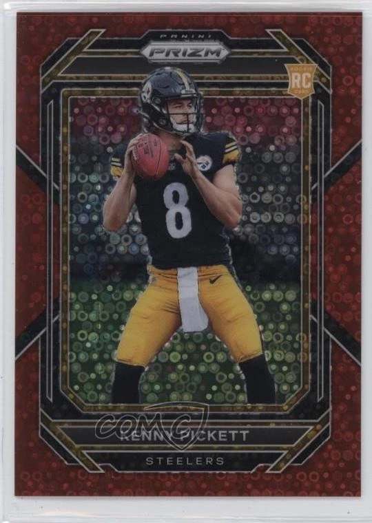 2022 Panini Prizm Rookies No Huddle Red Prizm /50 Kenny Pickett #301 Rookie RC