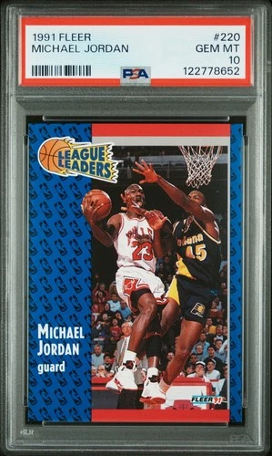 1991-92 Fleer - League Leaders Michael Jordan #220 PSA 10