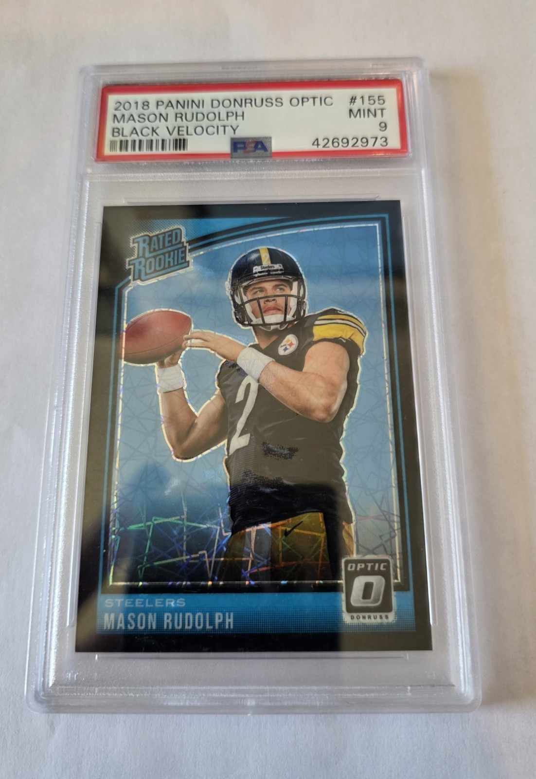 Mason Rudolph Panini Donruss Optic #155 Black Velocity
