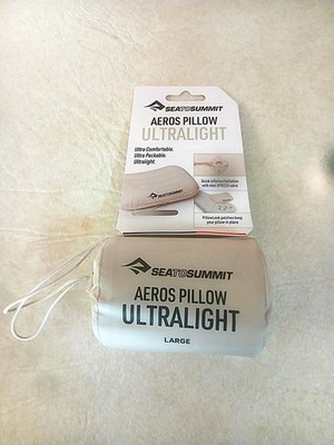 Sea to Summit  Aeros Ultralight Pillow #045303, Large, Gray - UPC: 9327868167449