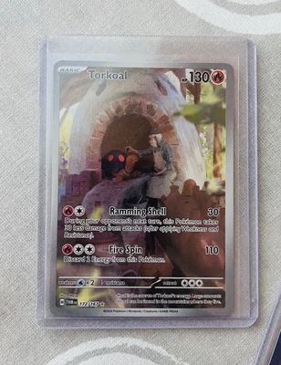 Pokémon TCG Torkoal 172/167 Sv06 Twilight Masquerade IR Holo Full Art EN - Image 1 of 2