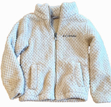 Columbia Kids Sherpa Fleece Zip Jacket Beige Size 4 5 XXS