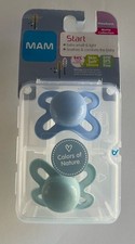 MAM START Newborn Pacifier Matte Collection Blue And Green Colors Of Nature BP1