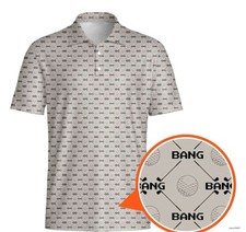Funny Bang Print Golf Polo Shirt Size S-5XL