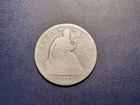 Circulated 1877-P Seated Liberty Half Dollar