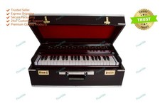 Handmade Portable 3.5 Octave 9 Stopper Laying Style Harmonium Baja With Coupler