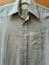 Vintage 1960s Arrow Kent Collection Point Collar Long Tail Sleeve Shirt US Med