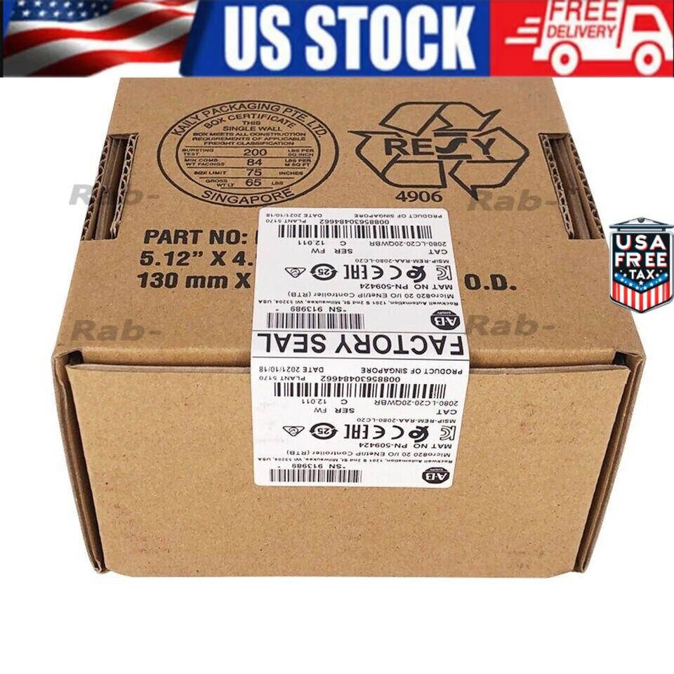 Allen-Bradley PLC 2080-LC20-20QWB Ethernet Controller 2080LC2020QWB New Sealed