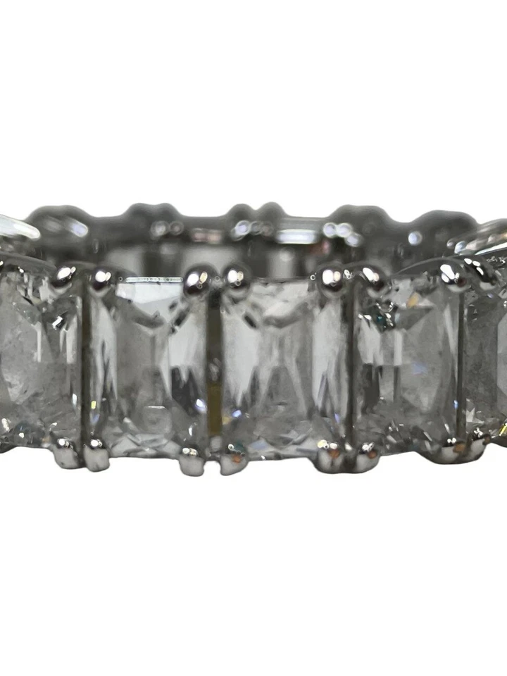 SWAROVSKI Anello con pietra ornamentale Donna Anello Taglia IT 55 argento - Immagine 3 di 4