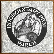 Rudimentary Peni – Farce 7" EP - 1982 UK CRASS 221984/2 Excellent Condition