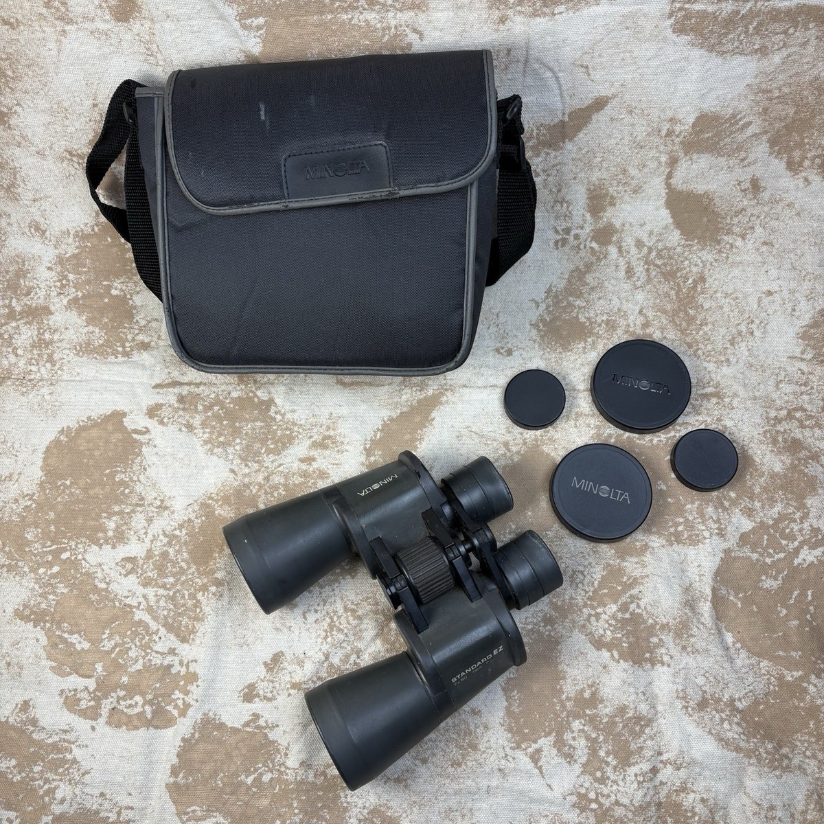 Minolta Standard EZ 7x50 Field 7º Binoculars With All Lens Caps