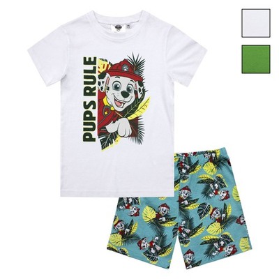 Nickelodeon Paw Patrol EX2028 Kinderpyjama T-Shirt & kurze Hose Sommer Baumwolle