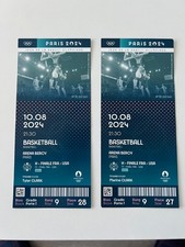 Paris 2024 Olympics 2 tickets GOLD MEDAL Men's Basketball Game USA vs. France