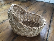 Vintage Wicker Pram Top Cot Gift Basket Toy Window Display Nativity Manger