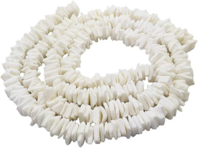 Natural White Clam Chips Shell Beads Irregular Puka Loose Beads Drilled for Craf
