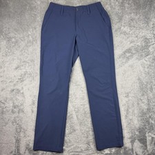 Under Armour Drive Pants Mens 30x30 Blue Stretch Chino Golf Elastic Waist