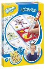 Spiralen Malen Spiro Art Zeichenset für Kinder zur Erstellen bunter Spiralenb...