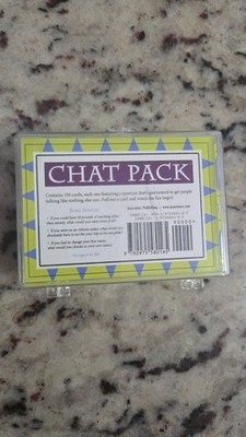 Chat Pack: Fun Questions to Spark Conversations Cards. Case Slightly Cracked