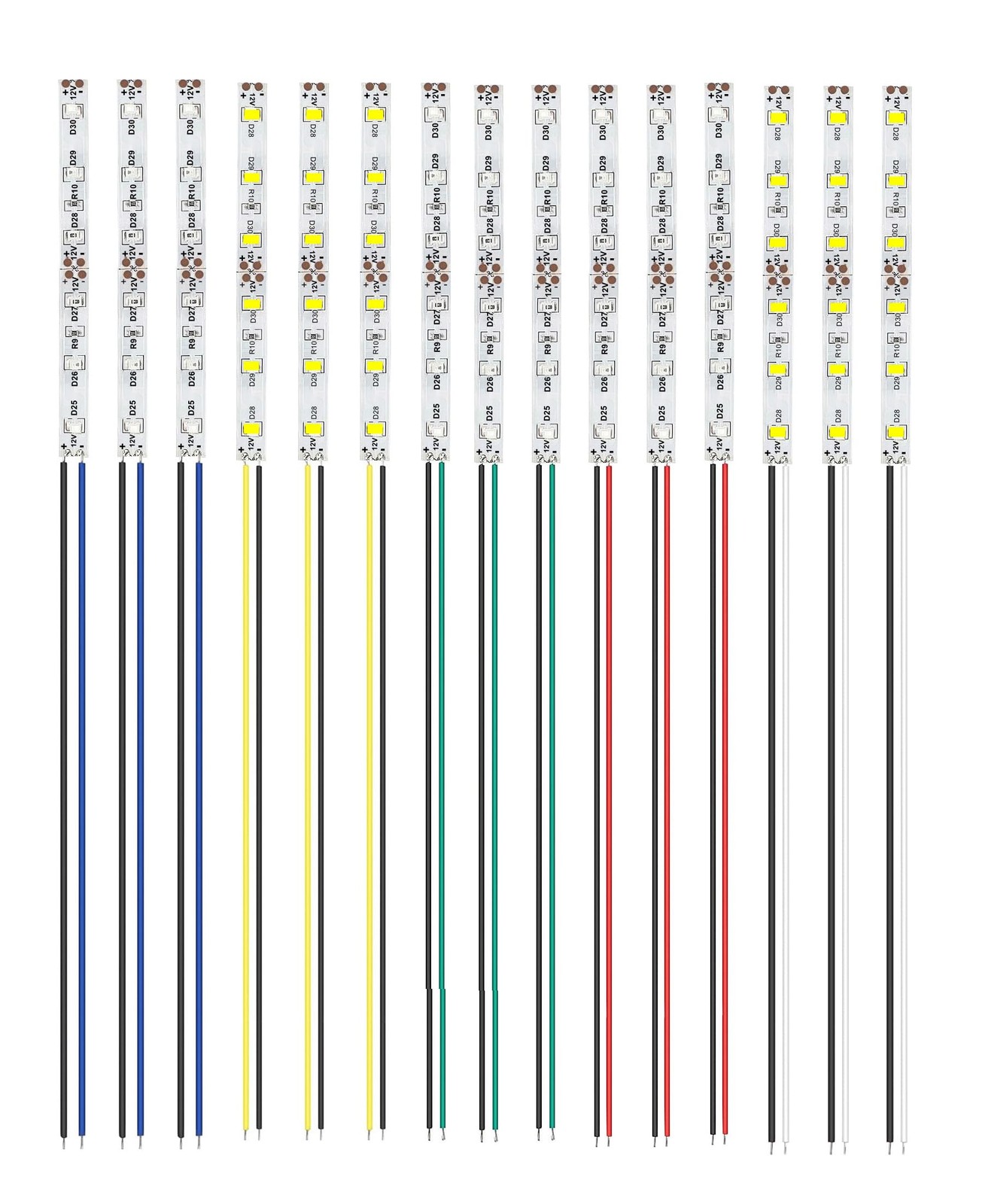 LED SMD 2835 Maquette Train | Micro Éclairage Modélisme 12V-18V Câblé 10cm