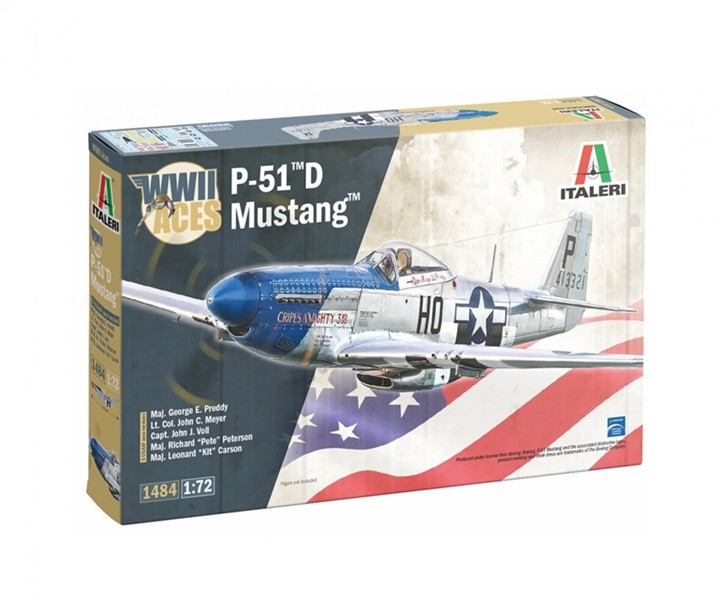 Italeri 1484 - 1/72 P-51D Mustang Aces - New