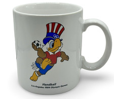Papel 1984 Los Angeles Olympic Games Handball Coffee Mug Sam the Eagle Vintage