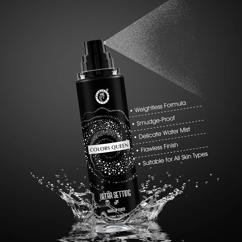 Spray Fixateur De Maquillage Ultra Couleurs Reine Pour Hydrater La Peau 120ml - Photo 3/4
