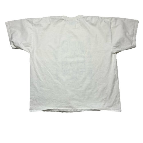Vintage Damen Want Me Fish Fear Me T-Shirt weiß Angeln Gr. XXL - Bild 5 von 5