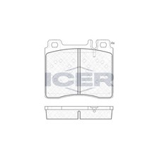 Bremsbelagsatz Vorne Ate-System für Mercedes W140 Limo C140 Coupe 91-99 Bremsbelagsatz Vorne Ate-System für Mercedes W140 Limo C140 Coupe 91-99