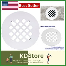 Durable Stainless Steel Snap-In Shower Drain Cover