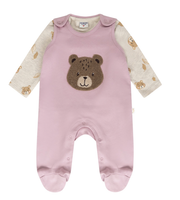 Salt and Pepper Baby Girls Strampler Set Shirt & Strampler Gr. 56 Newborn Rose