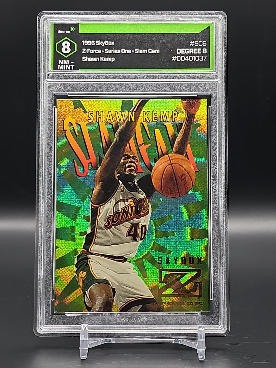 1996 Skybox Z-Force Slam Cam #sc6 SHAWN KEMP