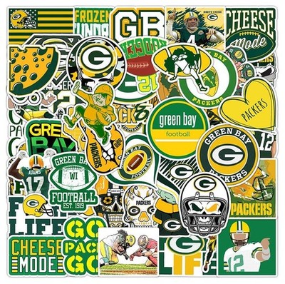 50 tlg Stickerset Green Bay Packers Football NFL Super Bowl