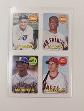 2013 Topps Archives - 1969 4-In-1 Stickers Ken Griffey Jr, Mike Trout, Willie...
