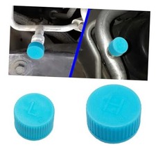 Car A/C Charging Valve Caps, Leakproof R134a Air Conditioning System 2PCS