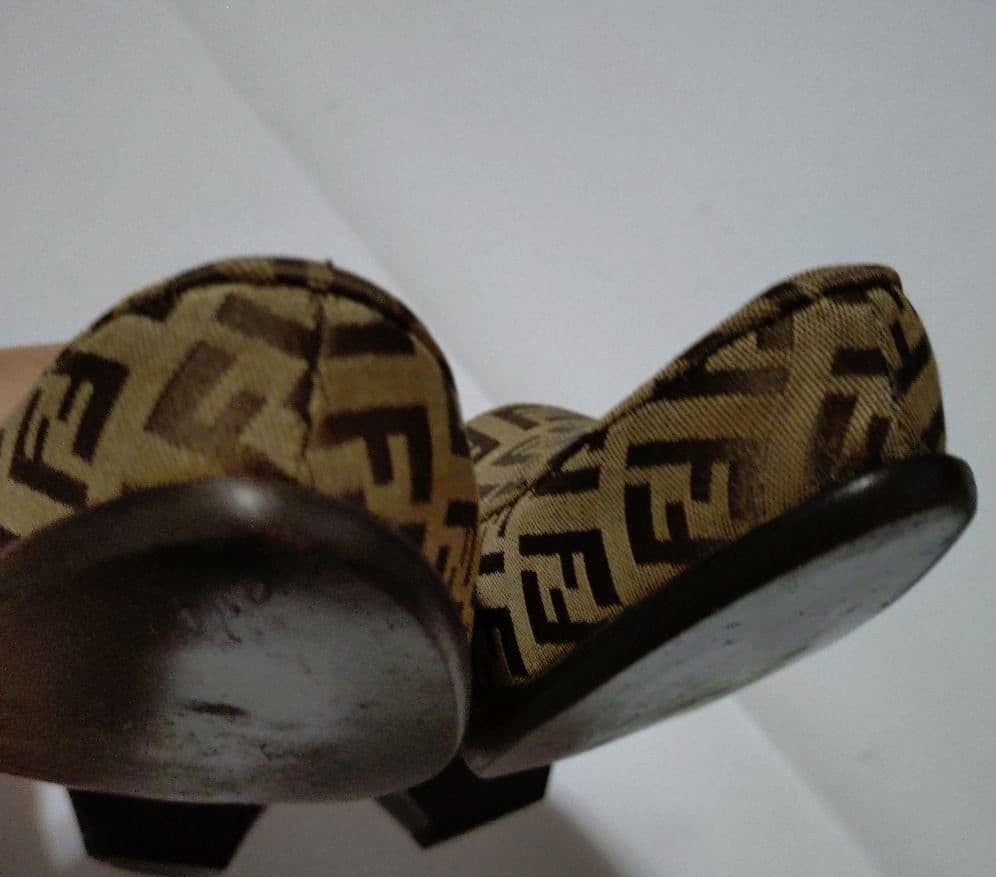 FENDI Shoes Pumps Heel FF Zucca EU 35.5 US 5.5 Authentic thumbnail 7