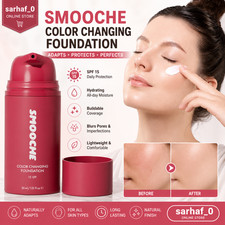 SMOOCHE Color Changing Foundation 30ml Self Adjusting Natural Coverage Makeup