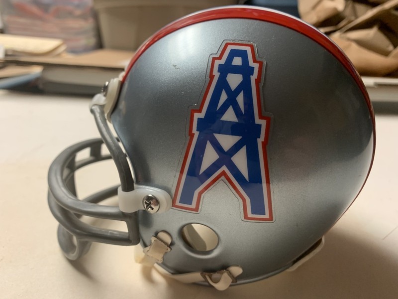 NFL/AFL HOUSTON OILERS 1967-1970  Throwback FOOTBALL MINI HELMET 