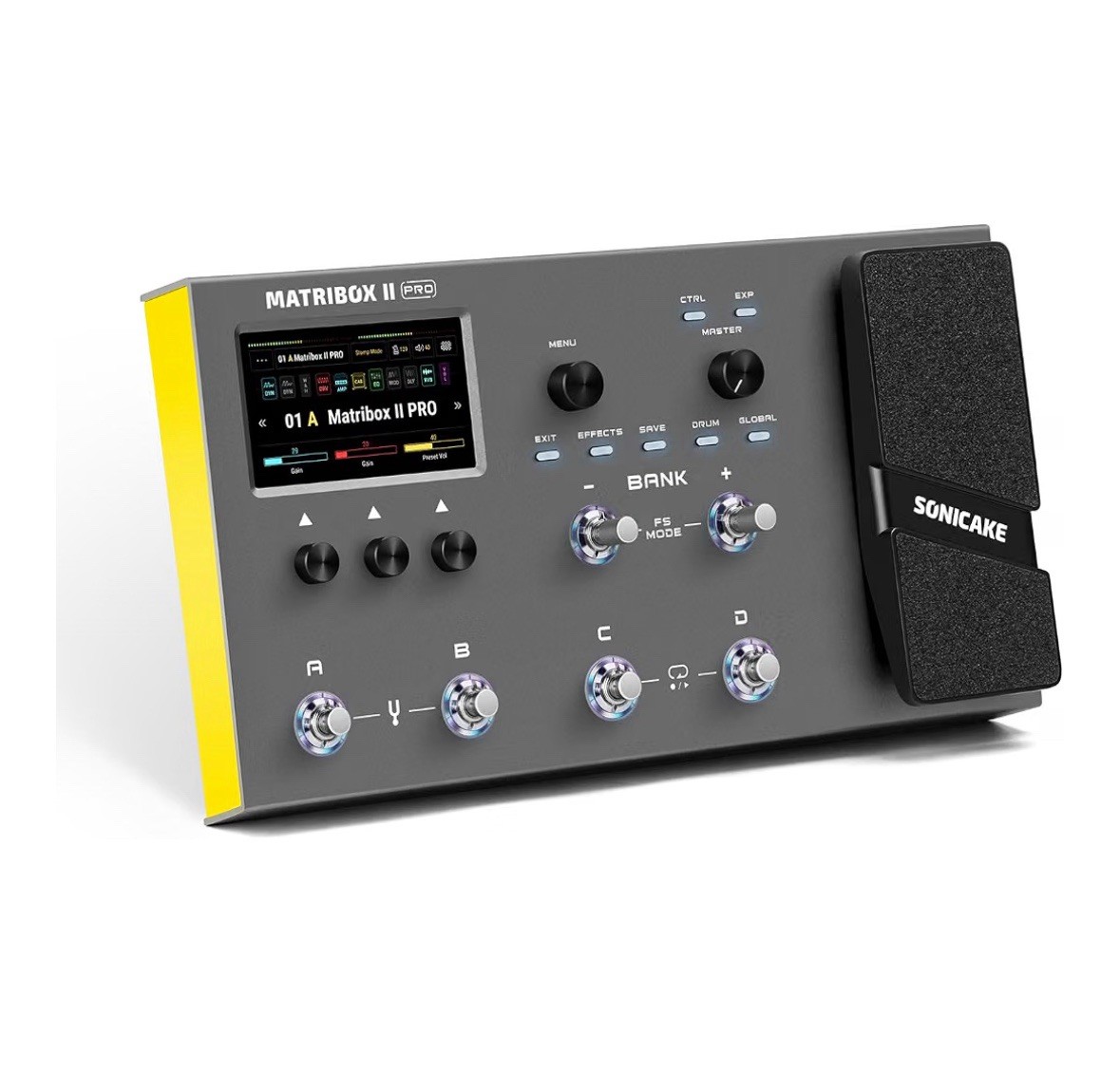 SONICAKE Matribox II Pro - Multi Effects Processor with Expression Pedal