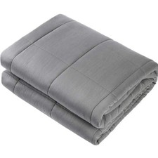 Cozy 15lbs Weighted Blanket for Adults - Queen Size 60"x80" in Dark Grey