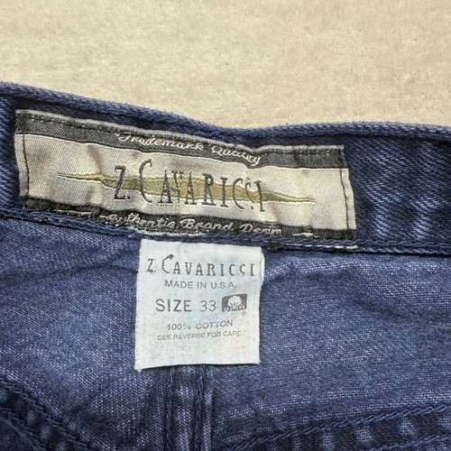 Vintage Z. Cavaricci Jeans Womens 33 High Waist Tapered Ankle 90's Dark Wash USA - Picture 11 of 15