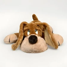 Vtg Russ Berrie Samuel Laying Down Dog Puppy Brown Plush Stuffed Animal #647