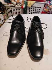 Bruno Marc Men s Gordon Black Leather Casual Dress Shoes Size 8.5