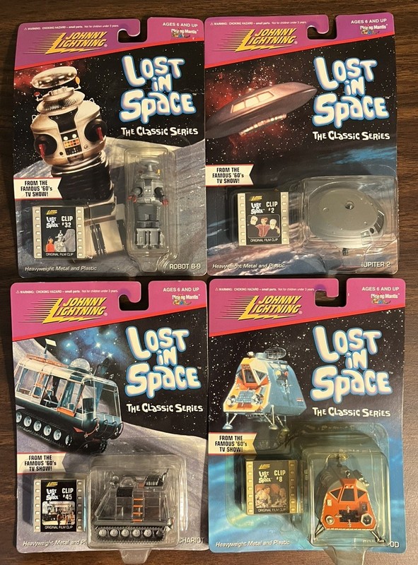 1998 Johnny Lightning Lost in Space Complete Set: Robot B9 Jupiter 2 Chariot Pod